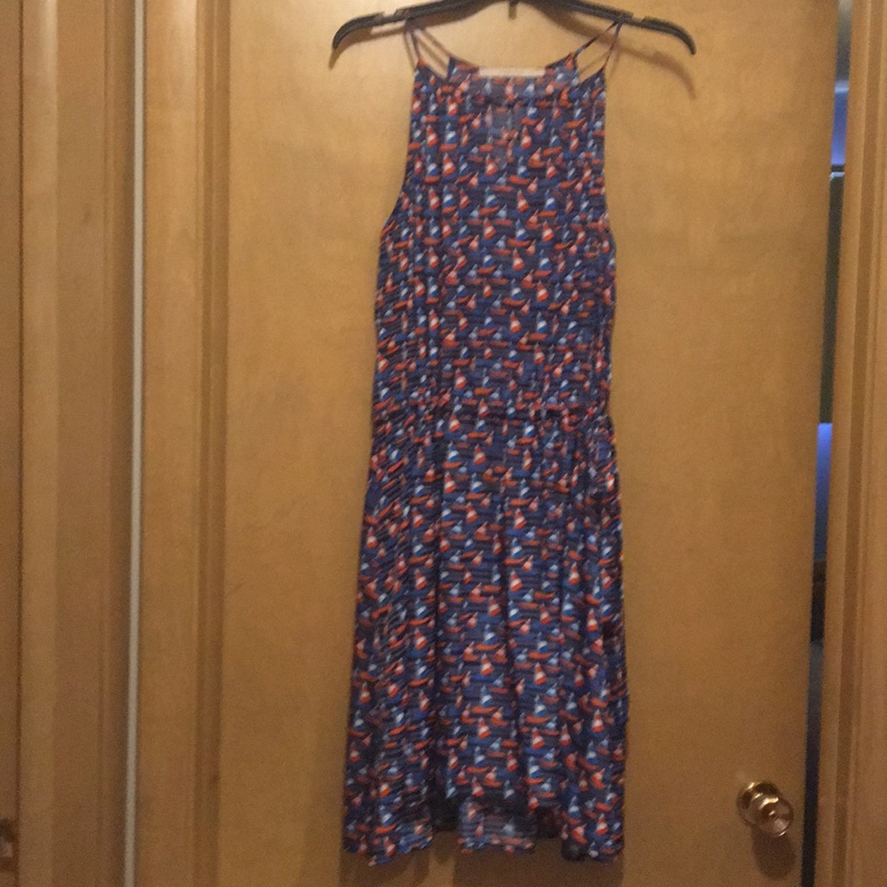 Sailboat print summer dress